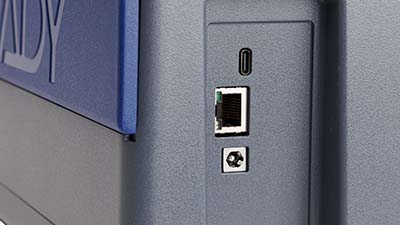 USB and ethernet ports on the J7300.