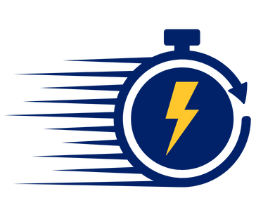 Lightning fast lead time icon