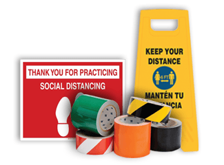 Social Distancing Floor Marking Product Collage