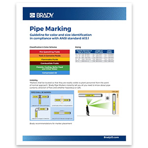 Pipe Labeling Ansi Pipe Marking Standards Osha Requirements Brady Pipe Labeling Ansi Pipe Marking Standards Osha Requirements Brady