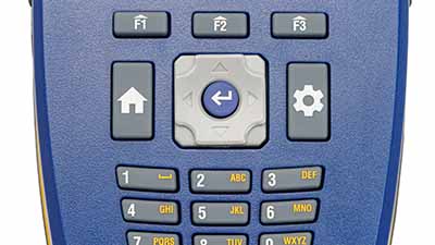 A zoomed in shot of the V4500's keyboard.