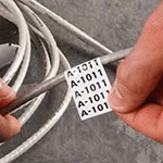 Repositionable Vinyl Cloth Wire and Cable Labels