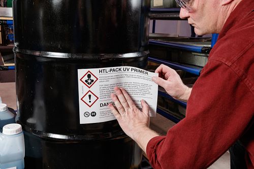 A Wraptor Automated Label Printer.