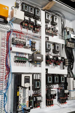 Electrical Panel Components Labeled with Brady Wire Markers