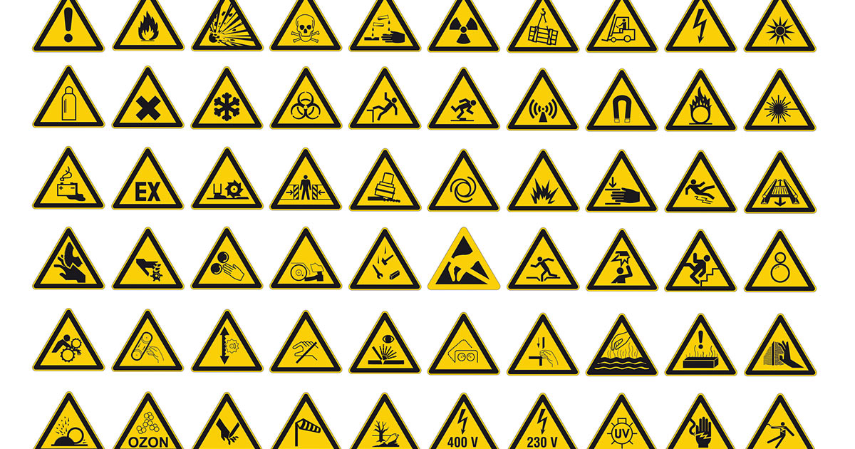 ISO Safety label Sign International Door slides Left to open Symbol 