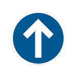 social distancing directional floor sign example